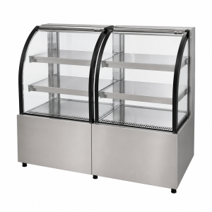 Vitrine balcão vidro curvo Refrigerado ou Quente- Ref 68