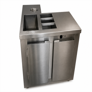 Balcão em L sob Medida em Aço Inox - Ref 34