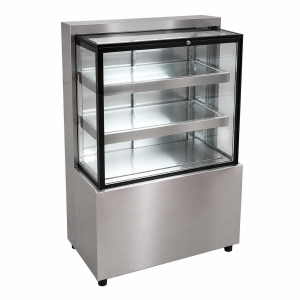 Estufa Vitrine Refrigerada para Lanches em  Aço Inox Sob Medida-Ref 07