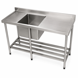 Promoção do Mes Pia Industrial 1,87 X 0,60 X 0,90 em Aço Inox 430-Ref 16