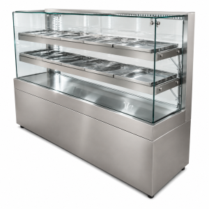 Vitrine Sistema de Ar Forçado em Aço Inox-Ref 17