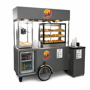 Bike Truck  ou Food Bike com Estufa, Geladeira, Bancada, Pia, Aquecedor, Cesto de lixo- Ref 101