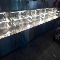 Fabricação de vitrine em aço inox sob medida para bares, restaurantes, lanchonete e confeitaria 2